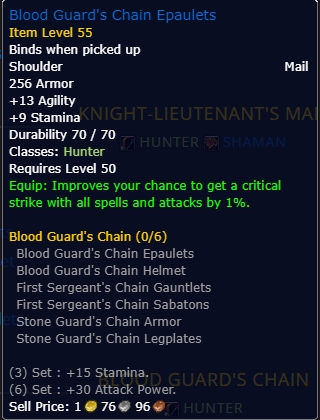 Blood Guard's Chain Epaulets